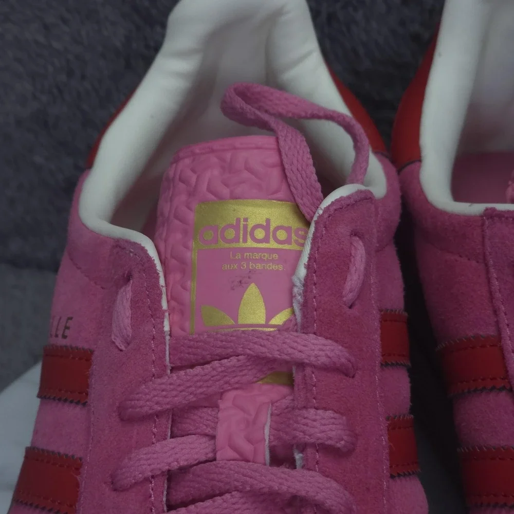 Adidas Gazelle Bold Shoes Mens Size 7 Pink Suede Gum Platform Low Top Sneakers